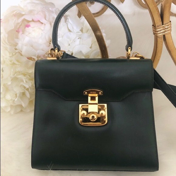 🚫SOLD🚫Vintage Forest Green Gucci Bag - Picture 6 of 7